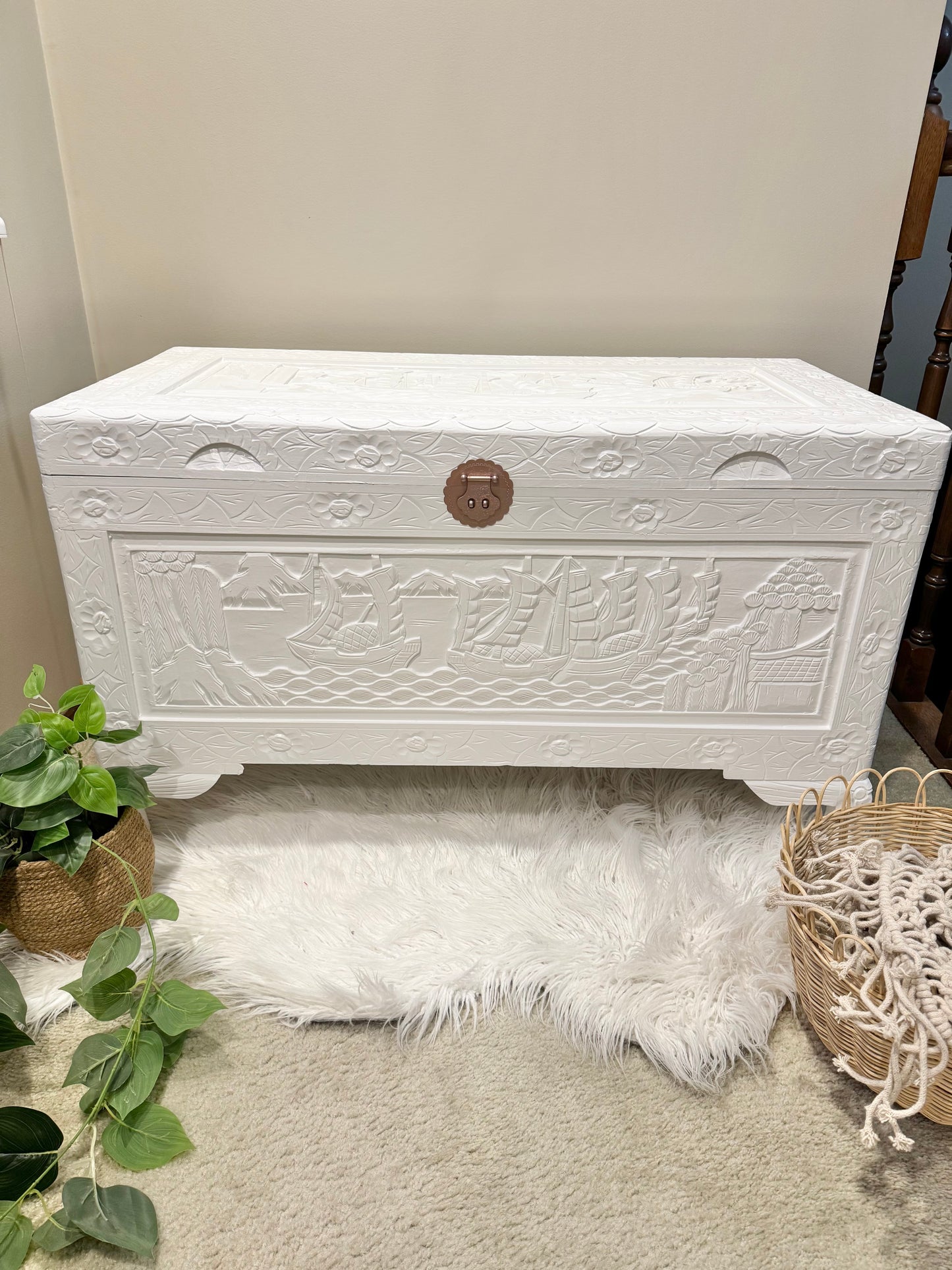 White Camphor Chest