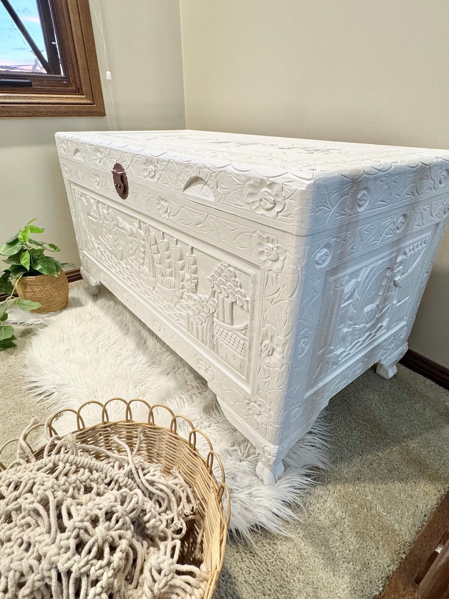 White Camphor Chest
