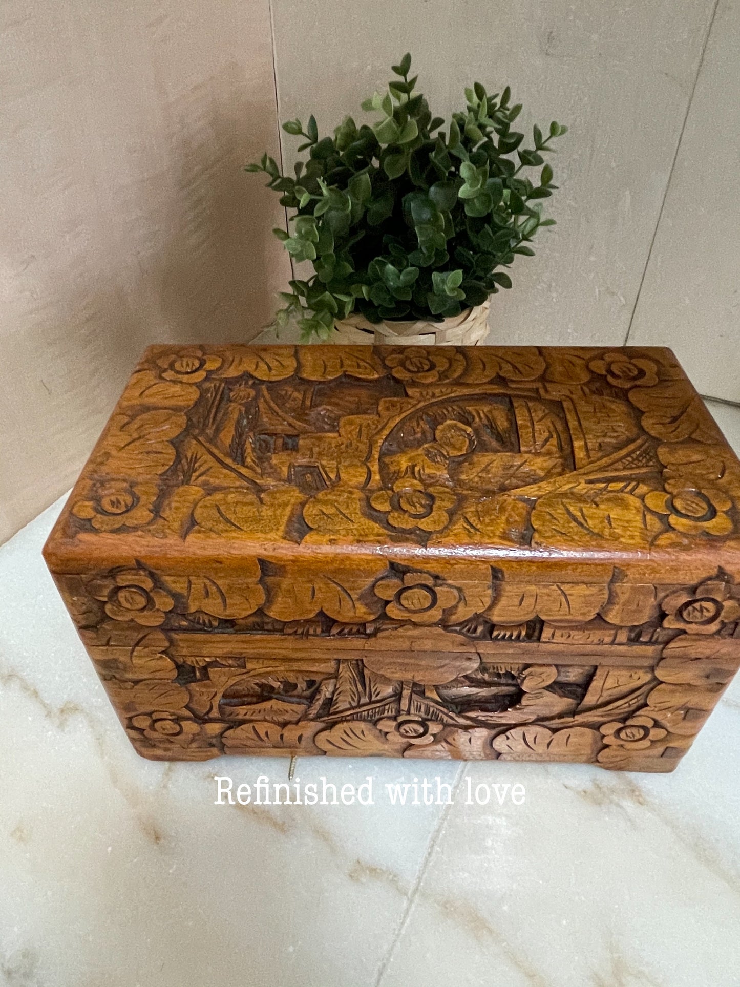 Camphor chest jewellery box
