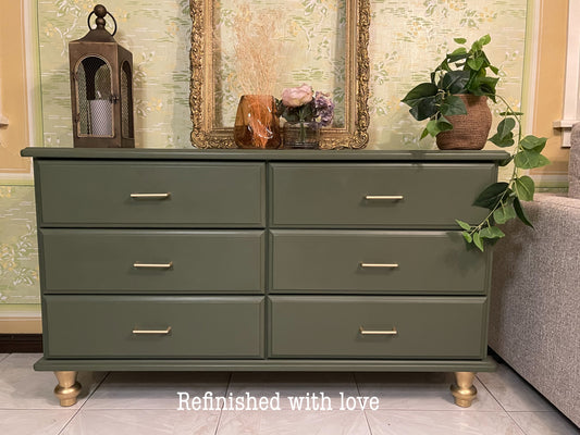 Green dresser or sideboard