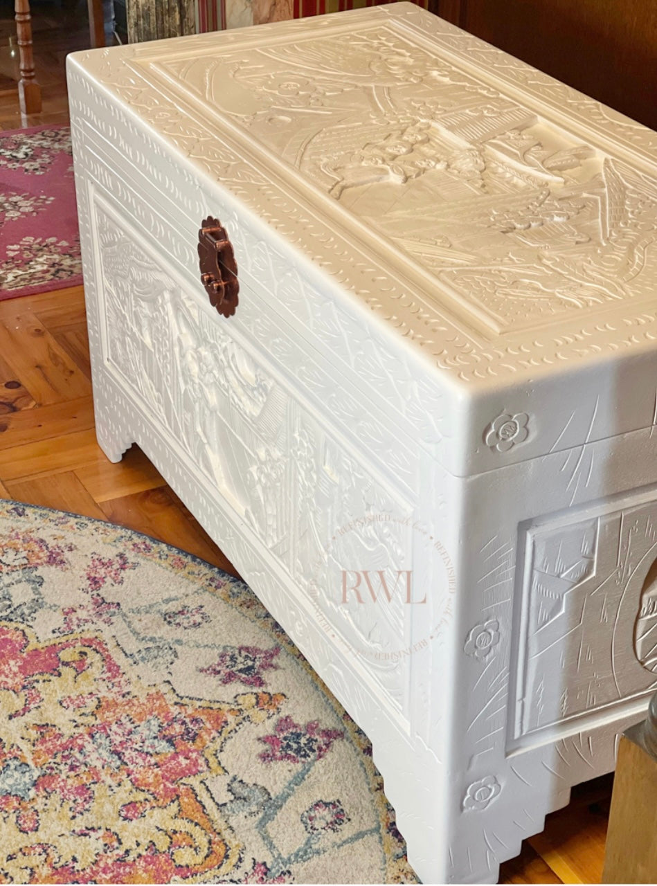 Chair and camphor chest