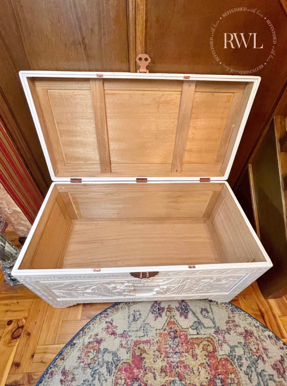 Chair and camphor chest