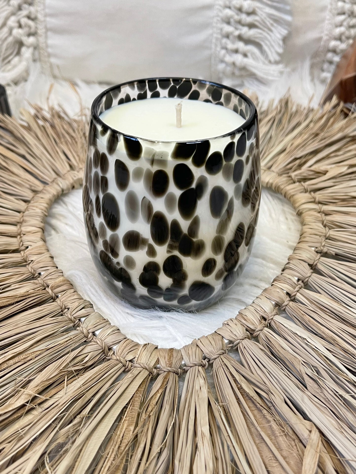 Candle Cheetah bubble jar - Coconut Lime