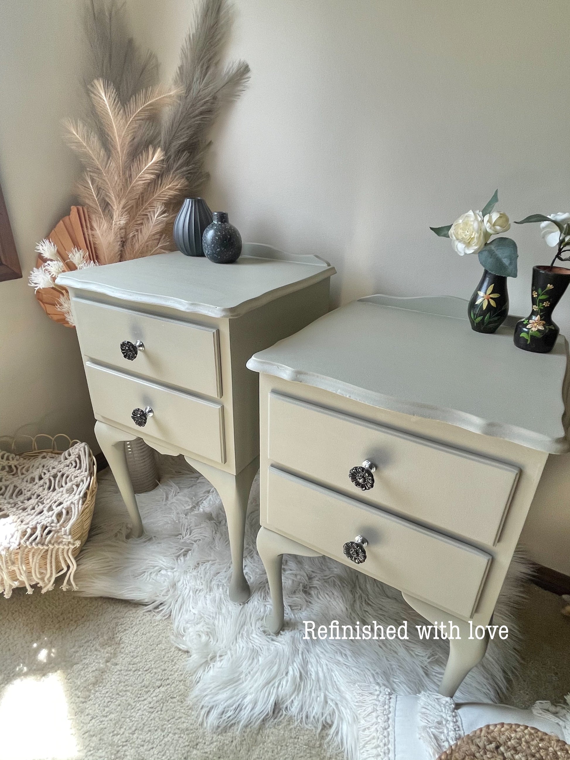 Queen Anne Bedside Tables Refinishedwithlove